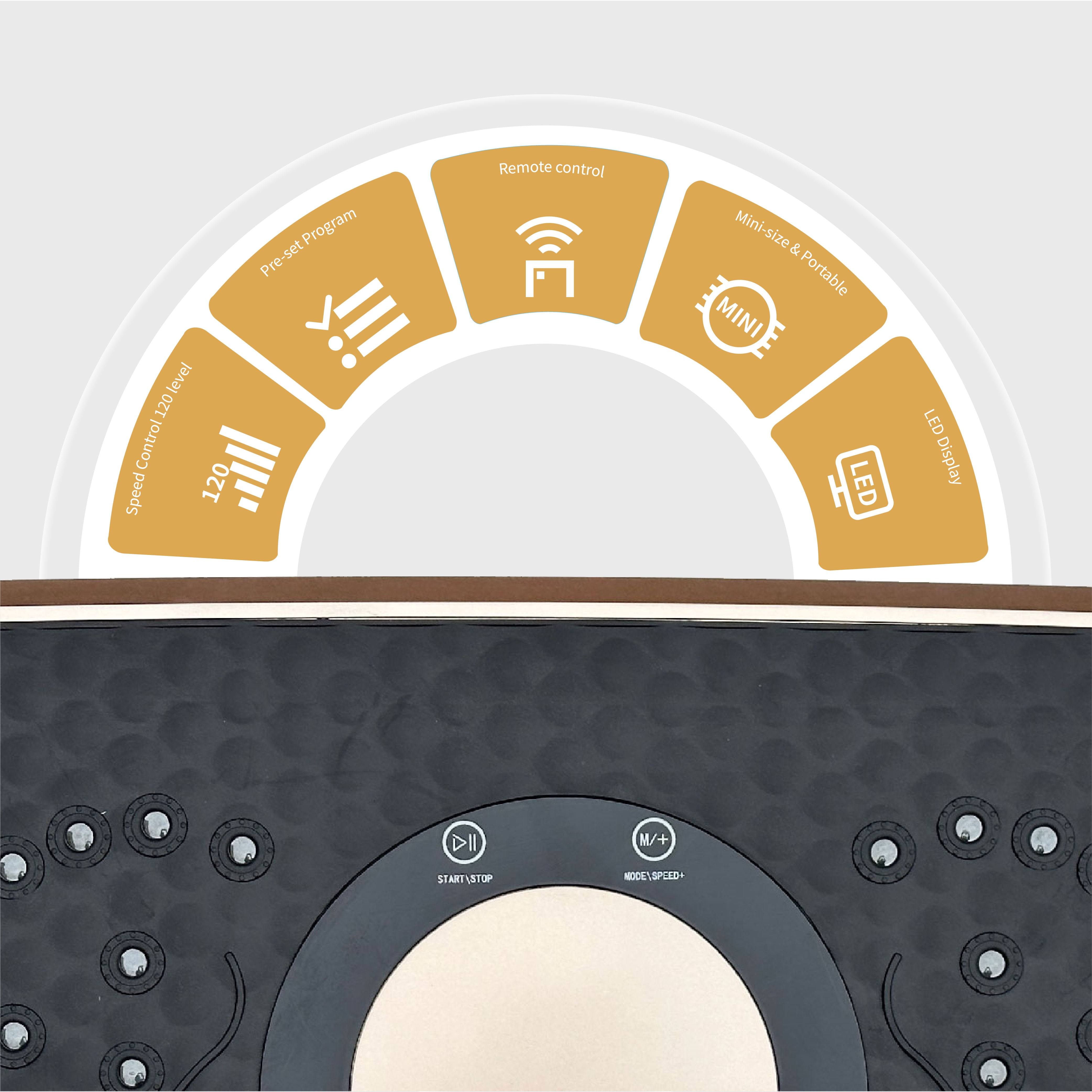 Vibration Plate Fitness Platform, Whole Body Exercise Machine For Lymphatic Drainage, Shaking Workout Board With 120 Speed Levels, Fat Burner And Weight Loss Equipment For Men And Women._voghion.com